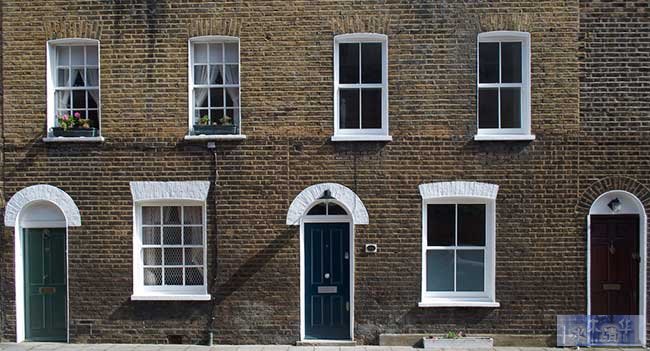 Terrace houses in London