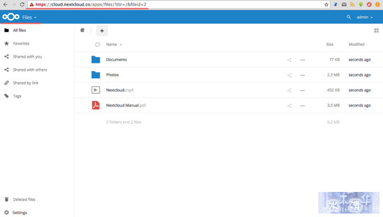 Nextcloud 管理面板